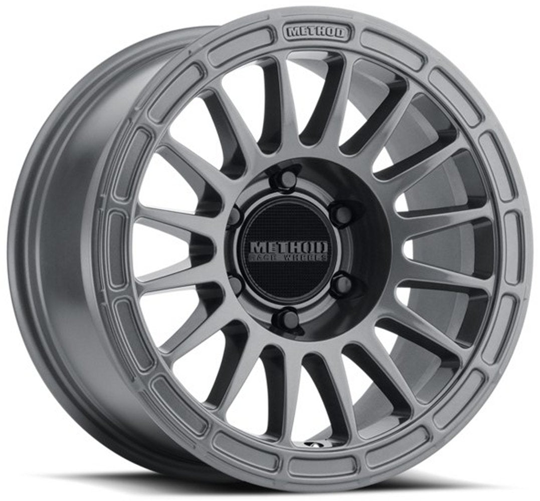 (Clearance - No Returns) 17x7.5 Method Race MR314 Gloss Titanium 5x4.25/108 30mm