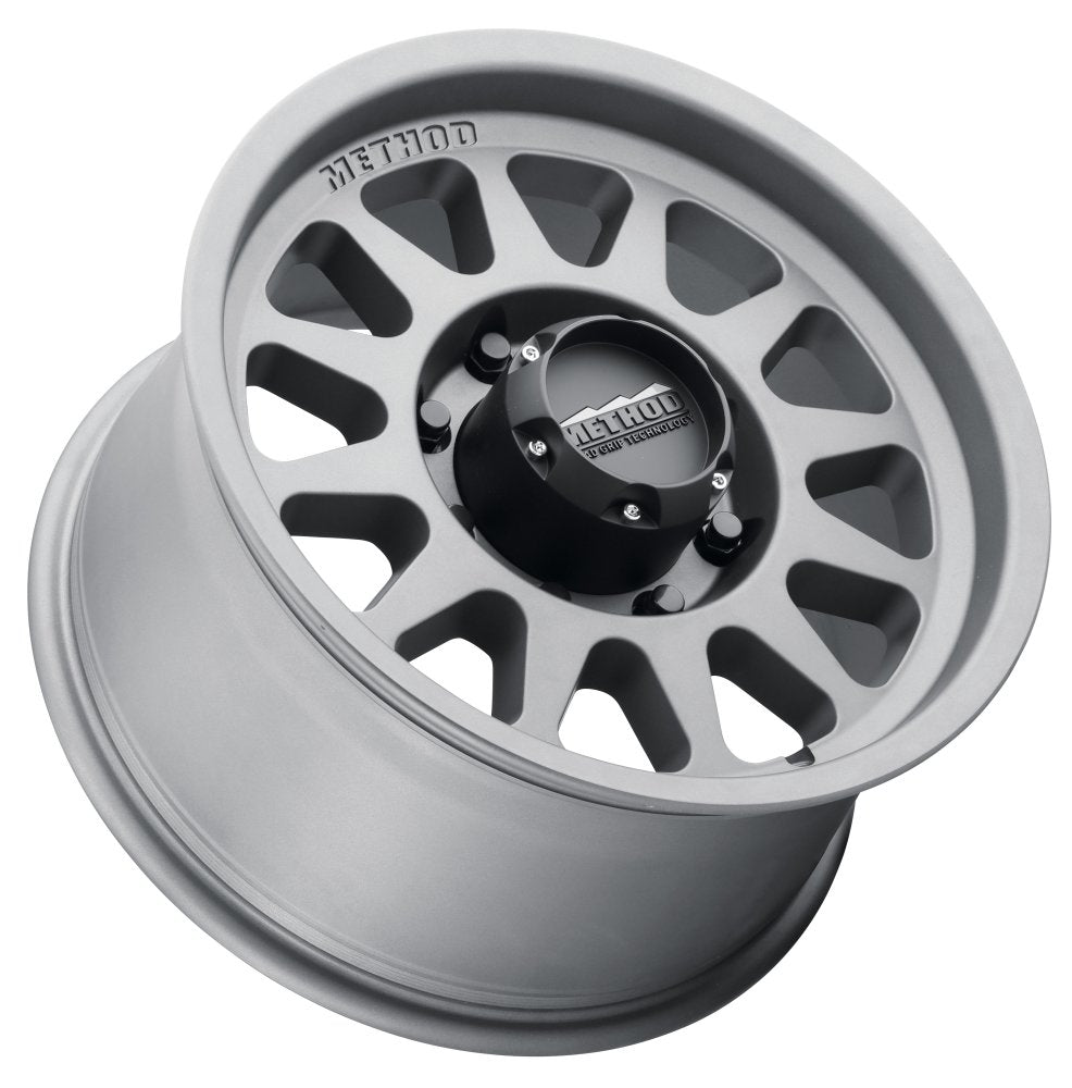 (Clearance - No Returns) 17x9 Method Race MR704 HD Titanium (Bead Grip) 8x180 18mm