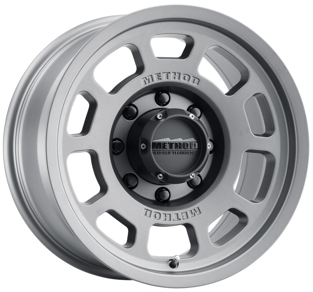 (Clearance - No Returns) 17x8.5 Method Race MR705 Titanium (Bead Grip) 6x135 0mm