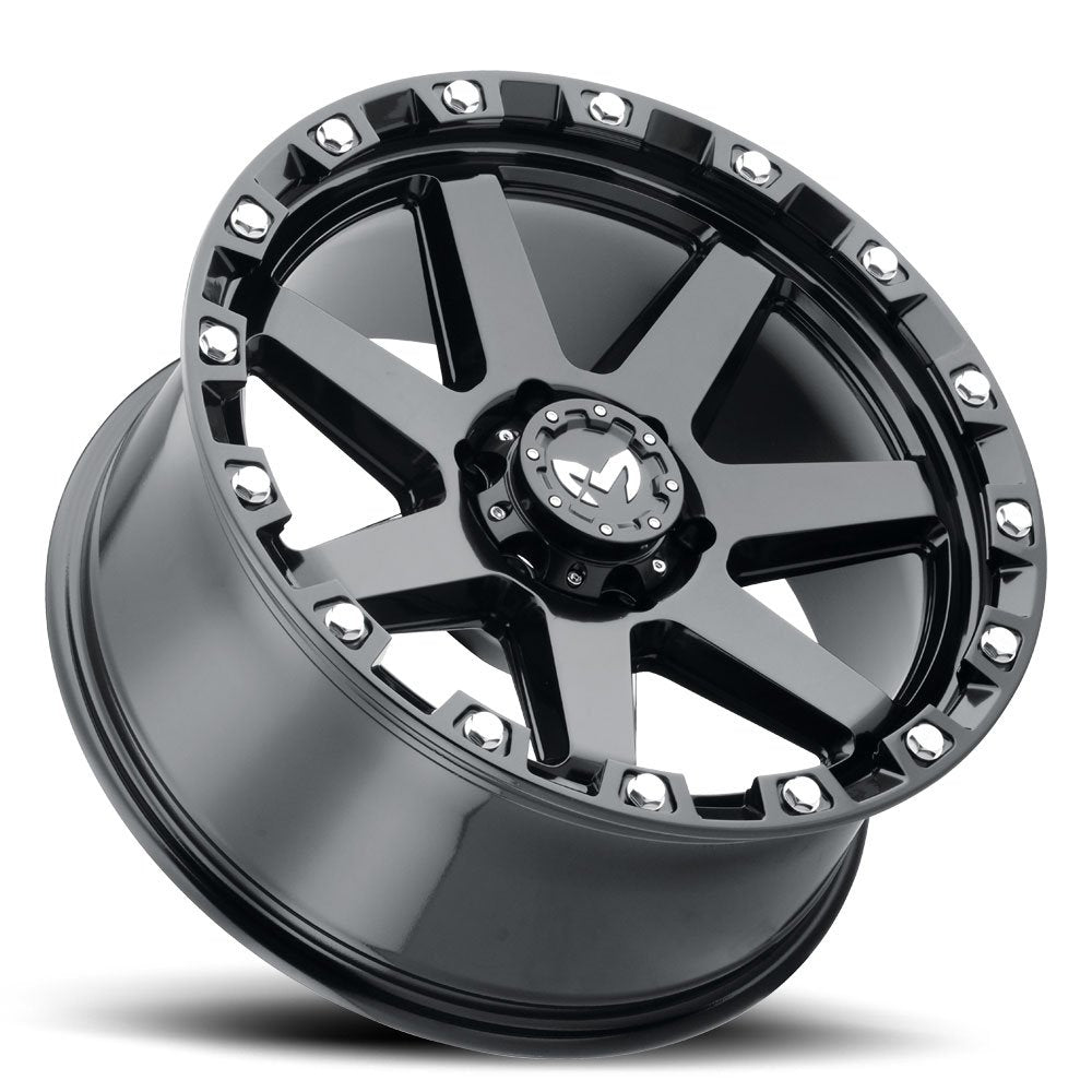 (Clearance - No Returns) 17x8.5 MKW Off-Road M203 Satin Black 5x5/127 0mm