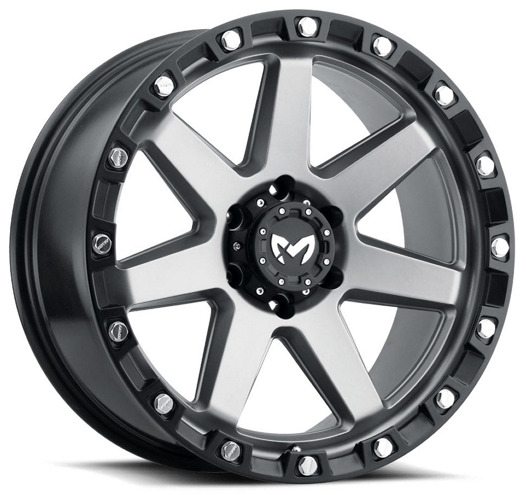 (Clearance - No Returns) 17x8.5 MKW Off-Road M203 Matte Grey 5x5/127 0mm