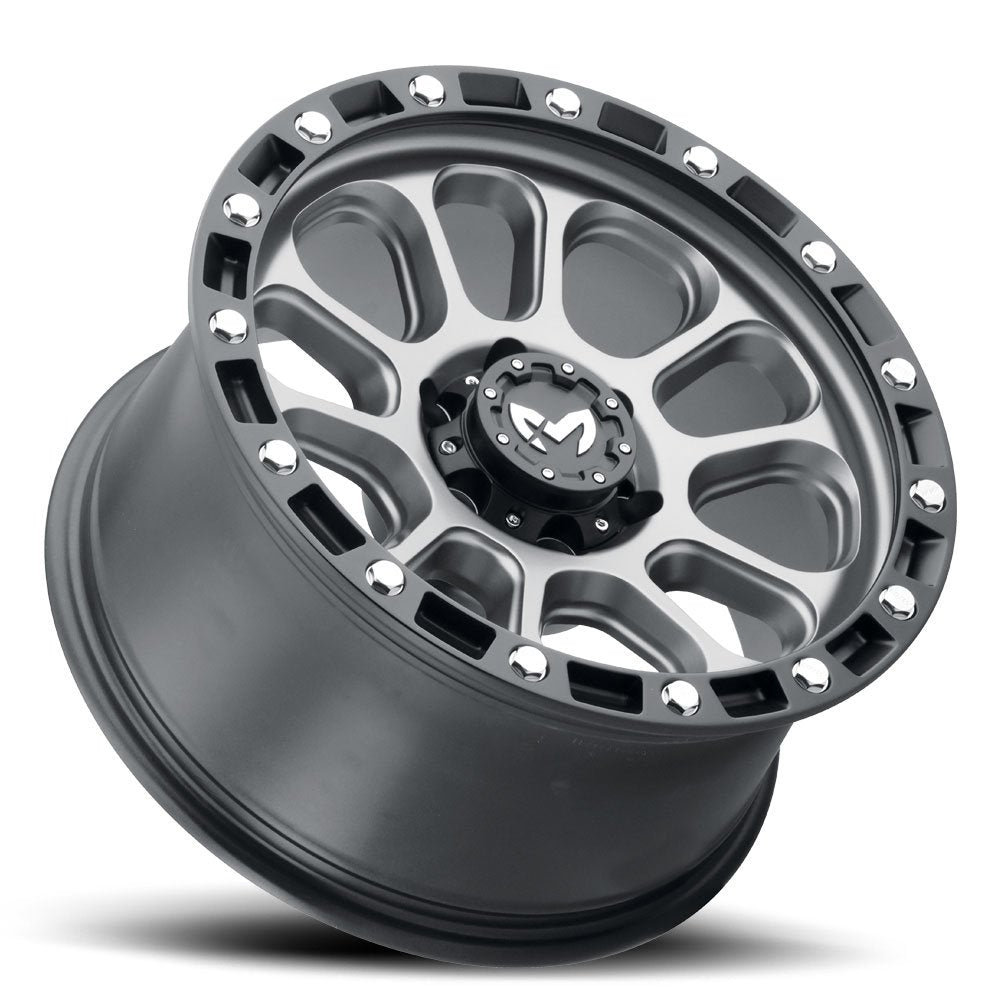 (Clearance - No Returns) 17x9 MKW Off-Road M204 Matte Grey 6x5.5/139.7 -12mm