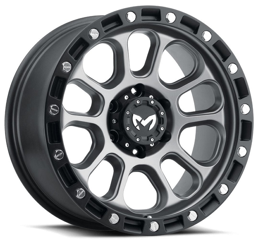 (Clearance - No Returns) 17x9 MKW Off-Road M204 Matte Grey 6x5.5/139.7 -12mm