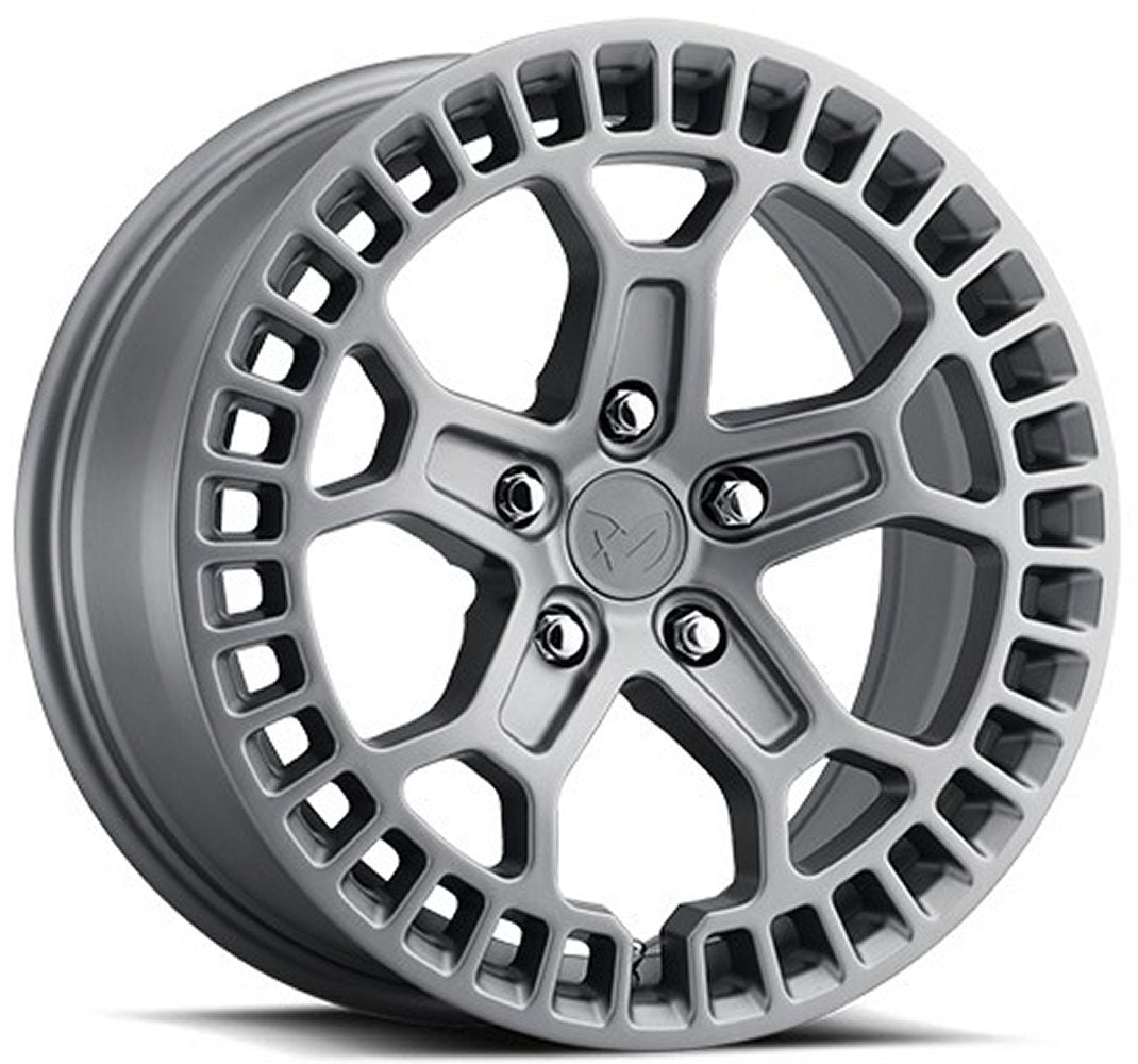 (Clearance - No Returns) 17x8 MKW Off-Road M206 Matte Grey 5x4.5/114.3 35mm