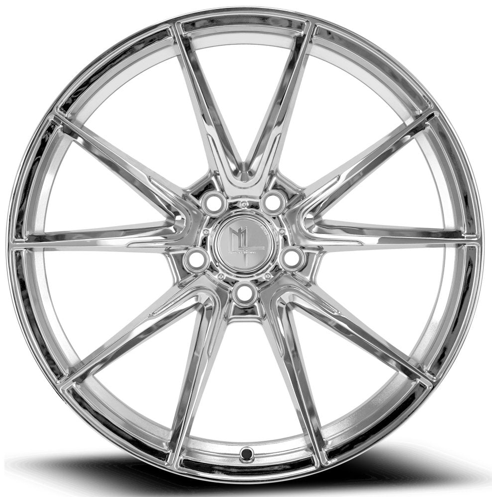 20X9 Modern Luxury MLF12 Chrome (Flow Formed) 5x4.5/114.3 35mm