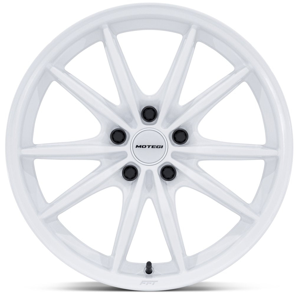 17X8.5 Motegi MR162 Gloss White 5x4.5/114.3 45mm