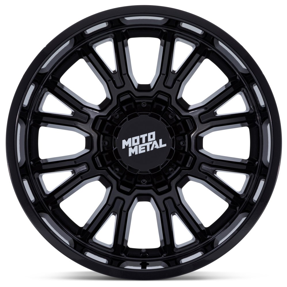 (Clearance - No Returns) 17x9 Moto Metal MO810 Gloss Black 8x6.5/165 20mm