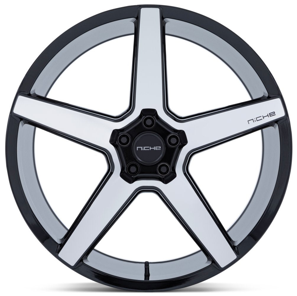 20X9 Niche Modena Gloss Black Machined NC283 5x120 27mm