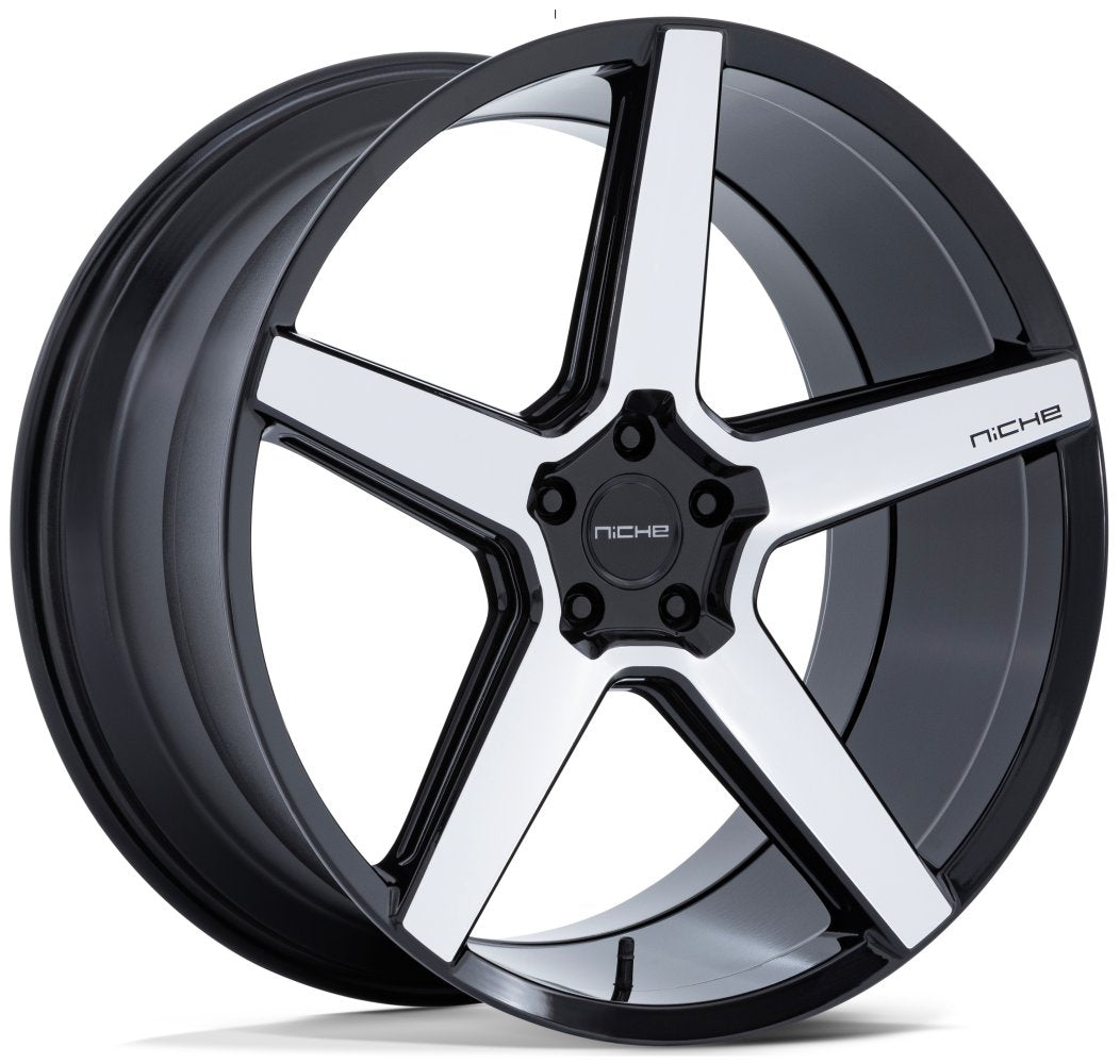 20X9 Niche Modena Gloss Black Machined NC283 5x120 27mm