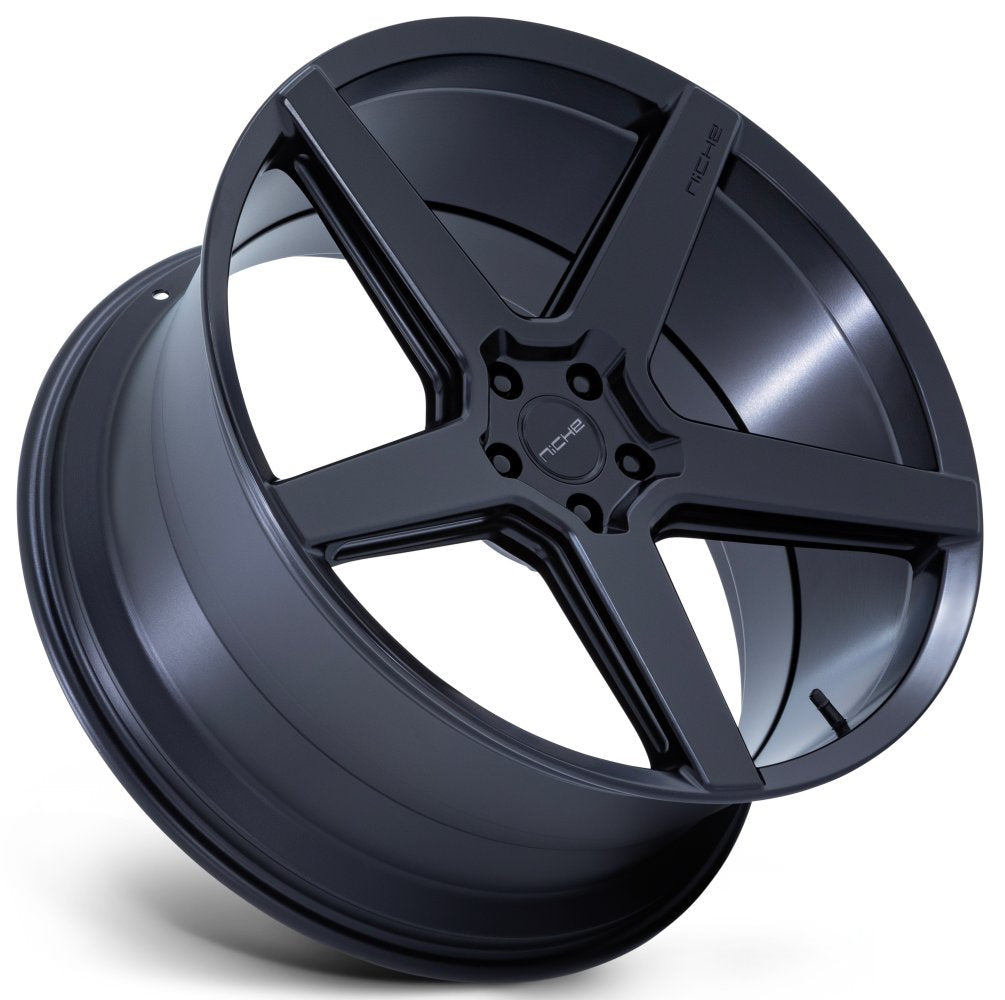 20X10.5 Niche Modena Matte Black NC283 5x112 38mm