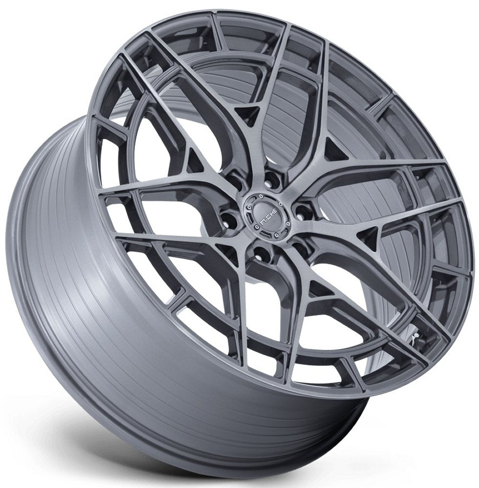 22X10 Niche Adria Titanium Brushed NC284 6x135 30mm