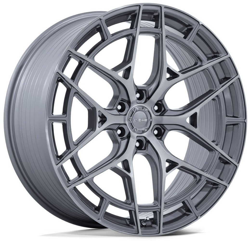22X10 Niche Adria Titanium Brushed NC284 6x135 30mm