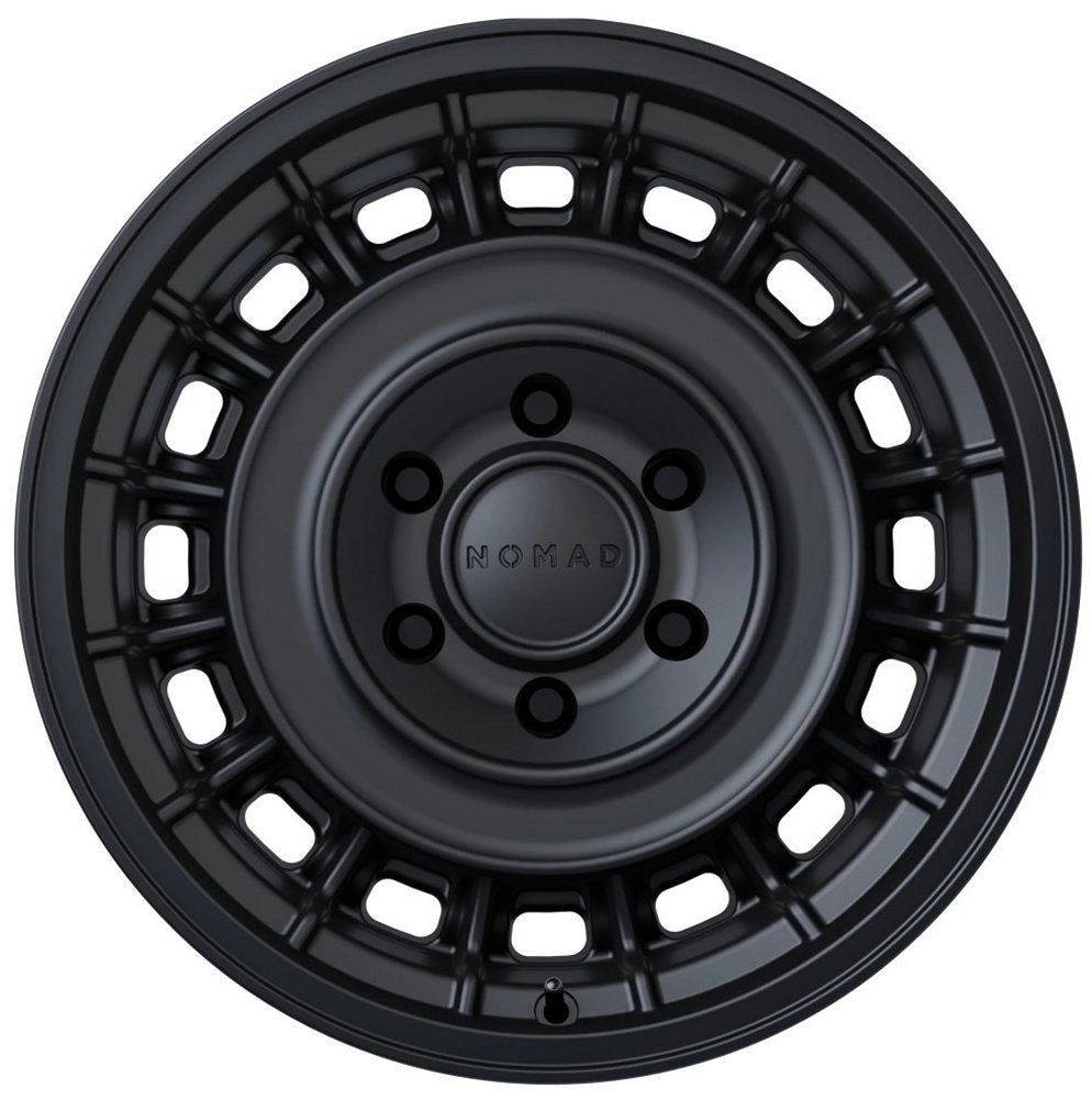 (Clearance - No Returns) 16x8 Nomad Off-Road 502 Arvo Satin Black (Flow Form) 6x4.5/114.3 -10mm