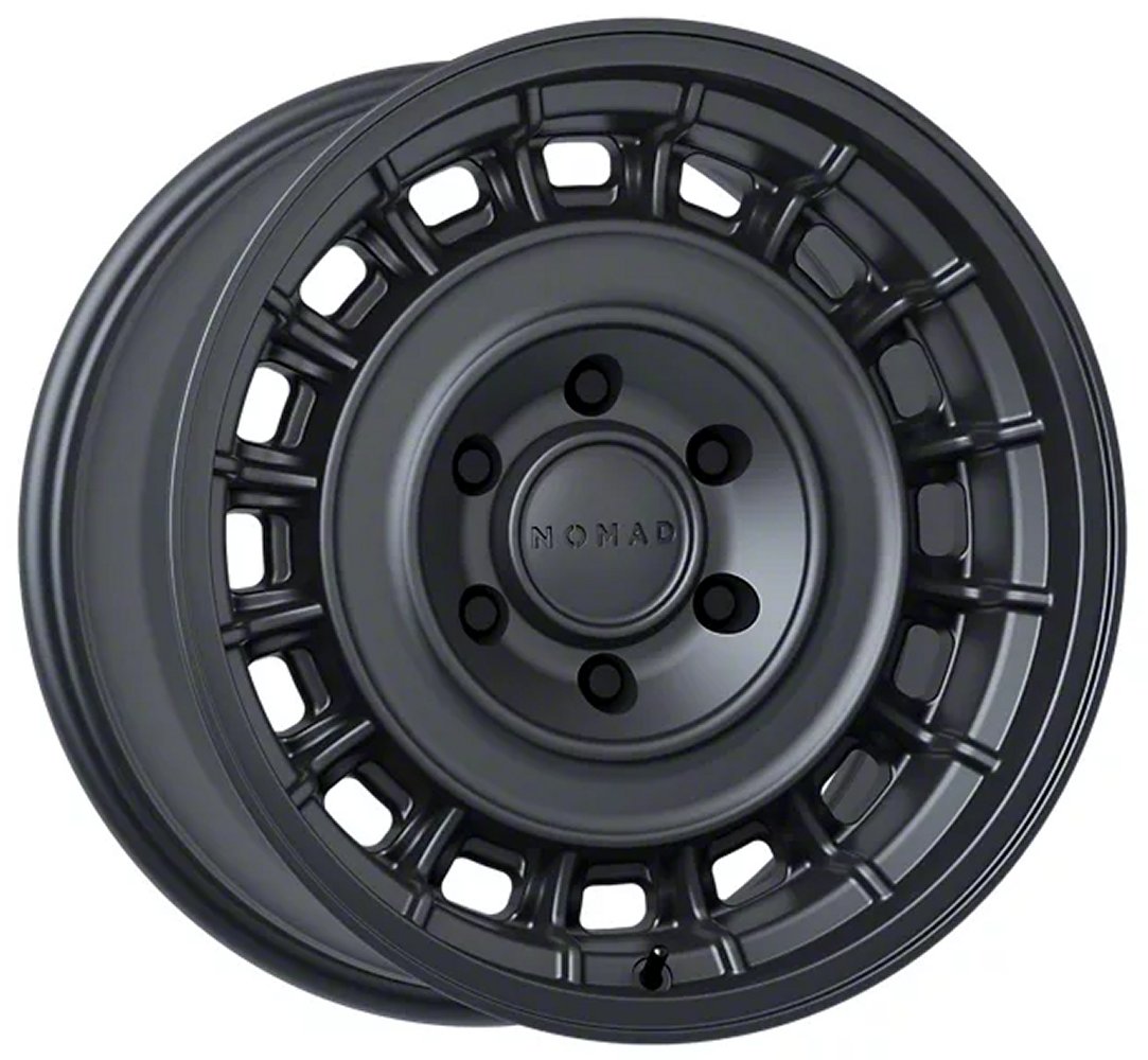 (Clearance - No Returns) 16x8 Nomad Off-Road 502 Arvo Satin Black (Flow Form) 6x4.5/114.3 -10mm