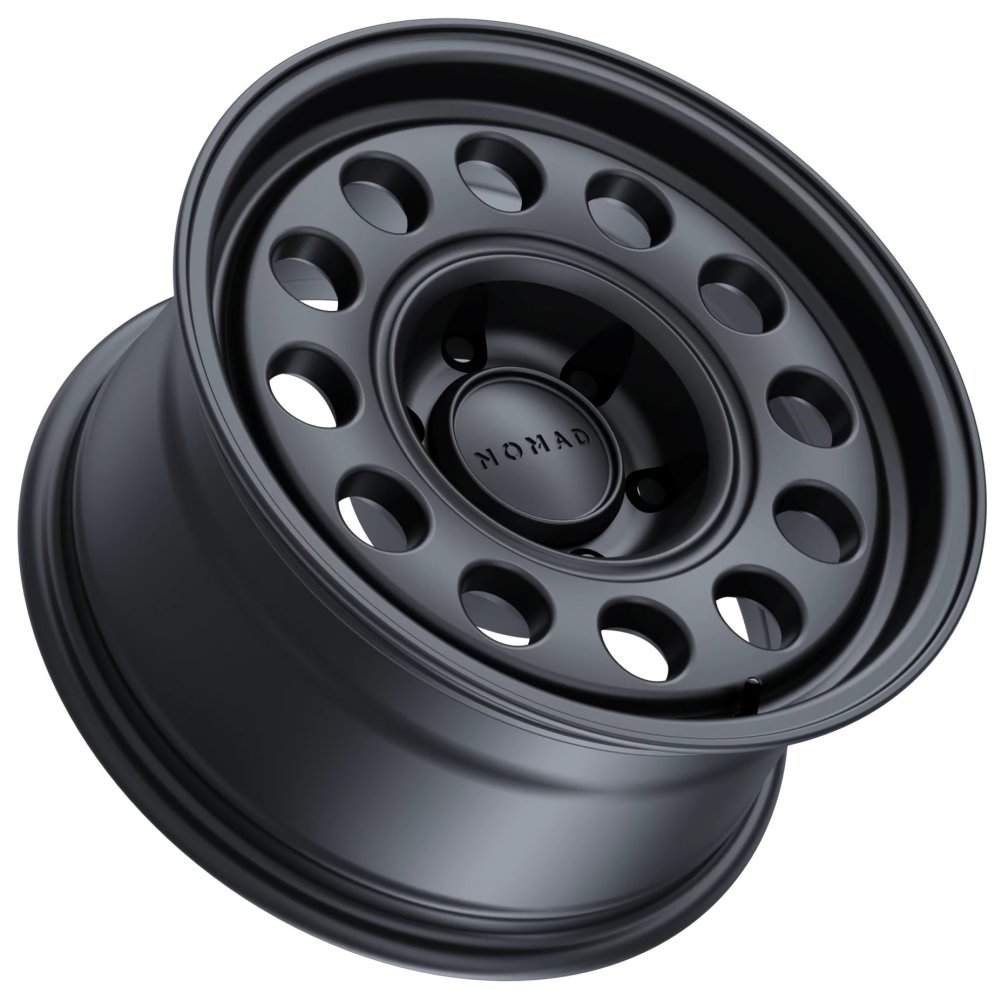 (Clearance - No Returns) 17x8.5 Nomad Off-Road 501 Convoy Satin Black (Flow Form) 6x135 -10mm