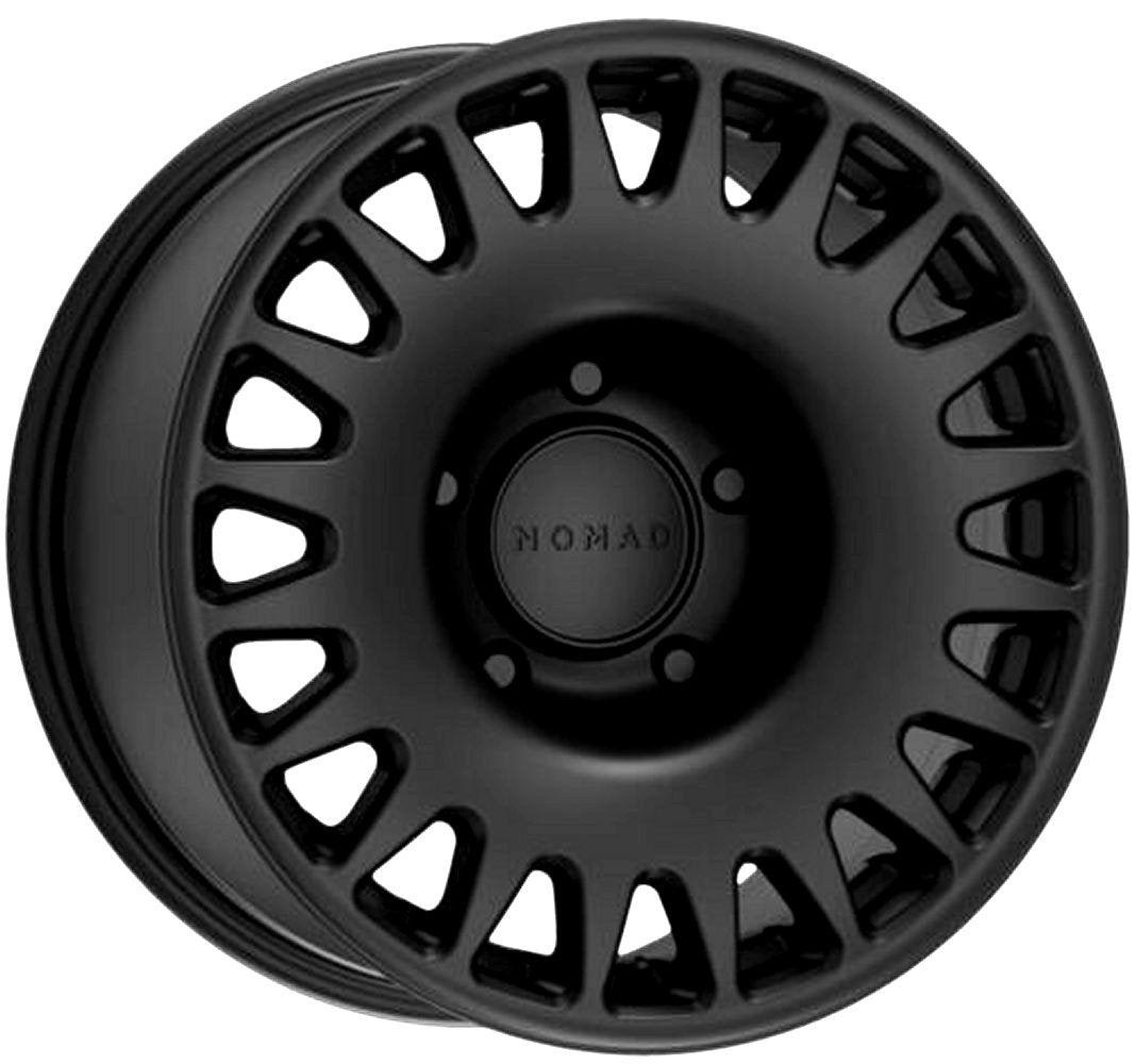 (Clearance - No Returns) 15x7 Nomad Off-Road 503 Sahara Satin Black (Flow Form) 5x100 15mm
