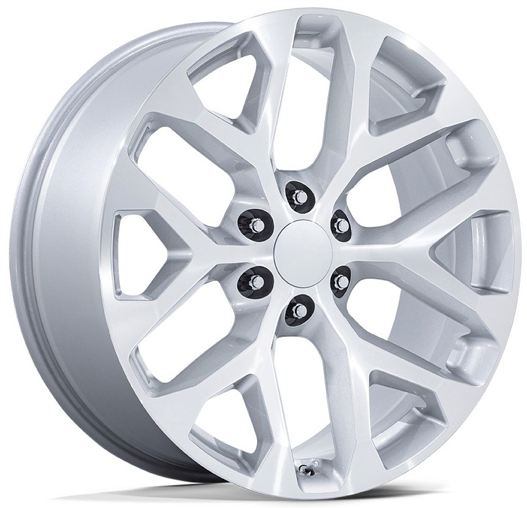 22X9 Performance Replicas PR177 Gloss Silver Machined 6x5.5/139.7 24mm