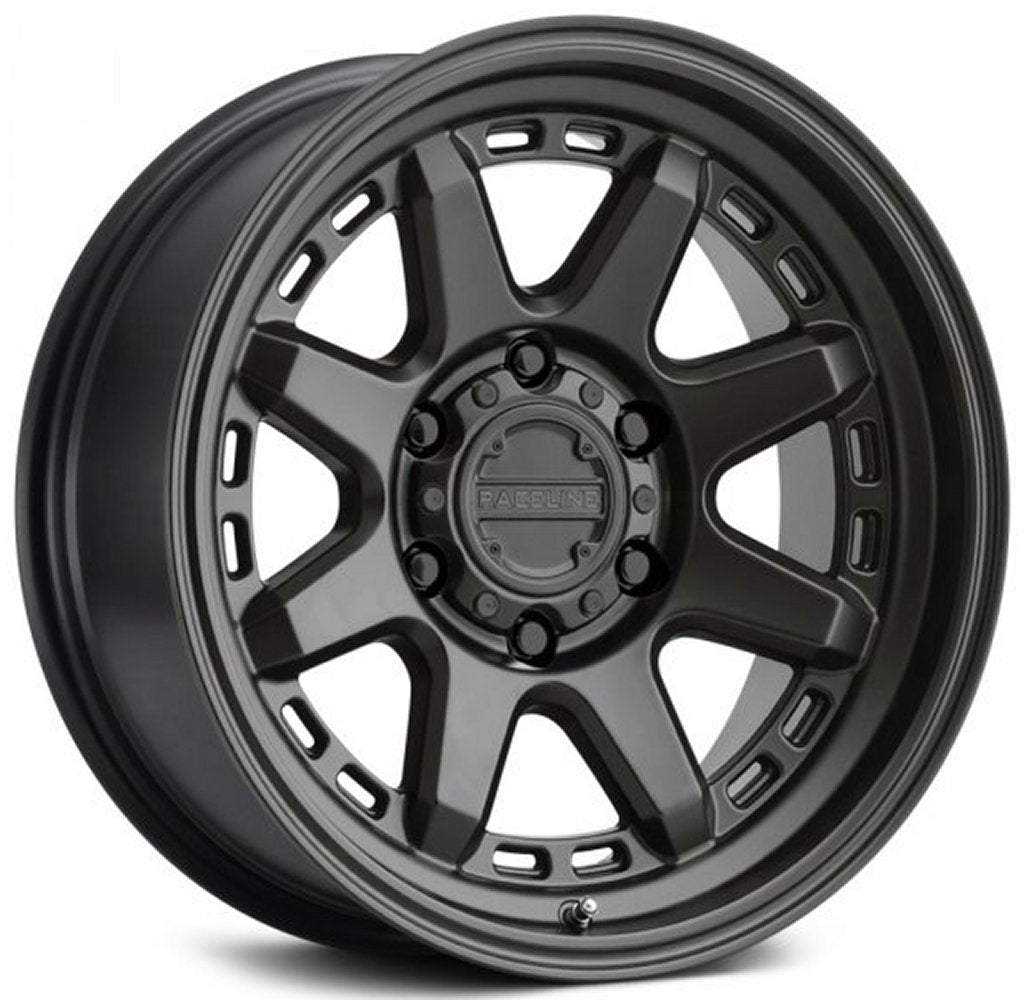 (Clearance - No Returns) 17x7.5 Raceline 947B Scout Satin Black (CUV) 5x130 50mm