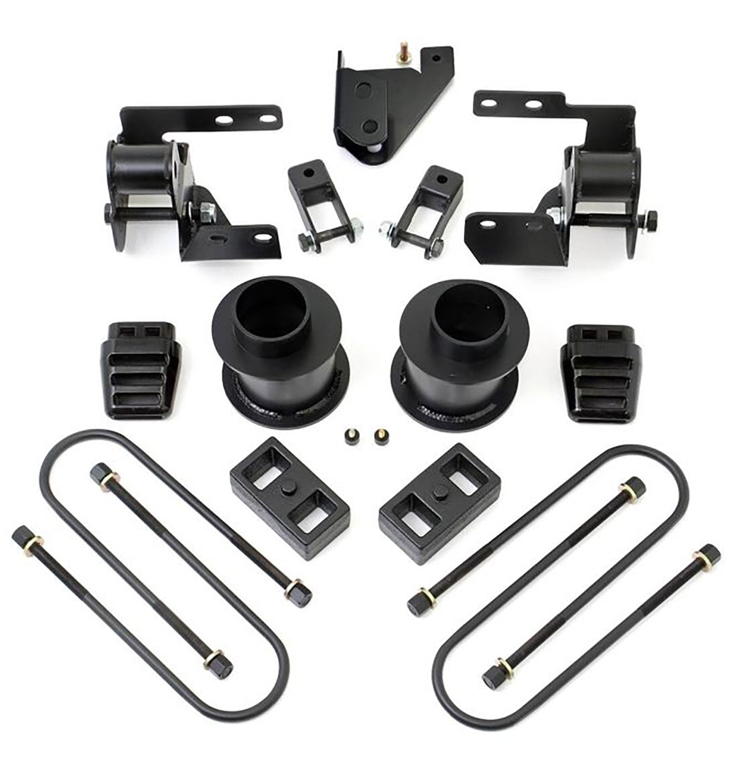 ReadyLIFT 4.5&quot; Front 2&quot; Rear SST Lift Kit w/ Track Bar Bracket 2013-2019 Dodge/Ram 3500 4WD 69-1342
