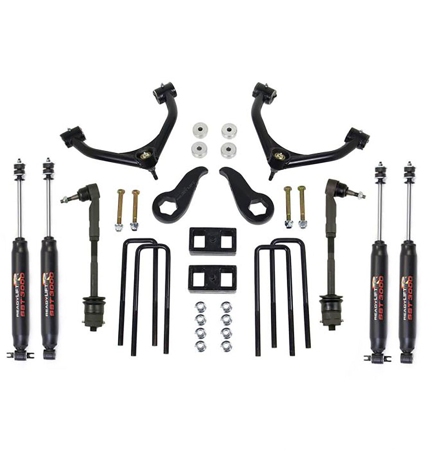 ReadyLIFT 3.5&#039;&#039; Front 2&#039;&#039; Rear SST Lift Kit w/ SST3000 Shocks &amp; Tow Block 2011-2019 Chevrolet/GMC 2500HD 69-3512