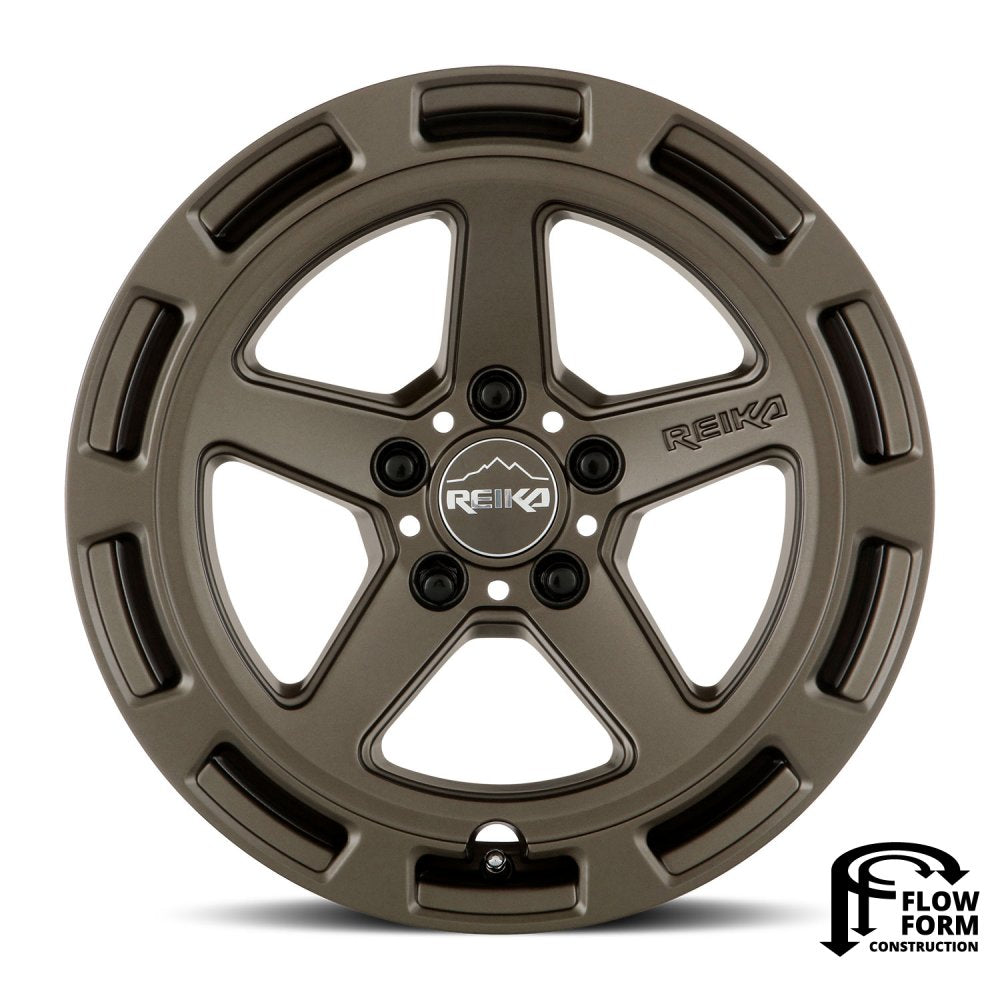 (Clearance - No Returns) 17x7 Reika R20 Teton Bronze 5x100 15mm
