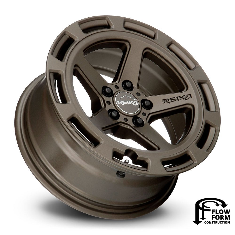 (Clearance - No Returns) 17x7 Reika R20 Teton Bronze 5x100 15mm