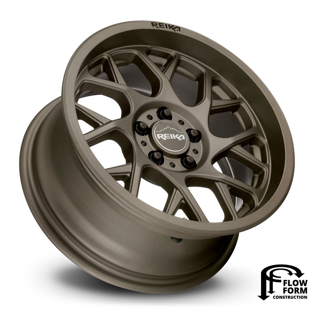 (Clearance - No Returns) 17x7 Reika R25 Detour Bronze 5x100 15mm