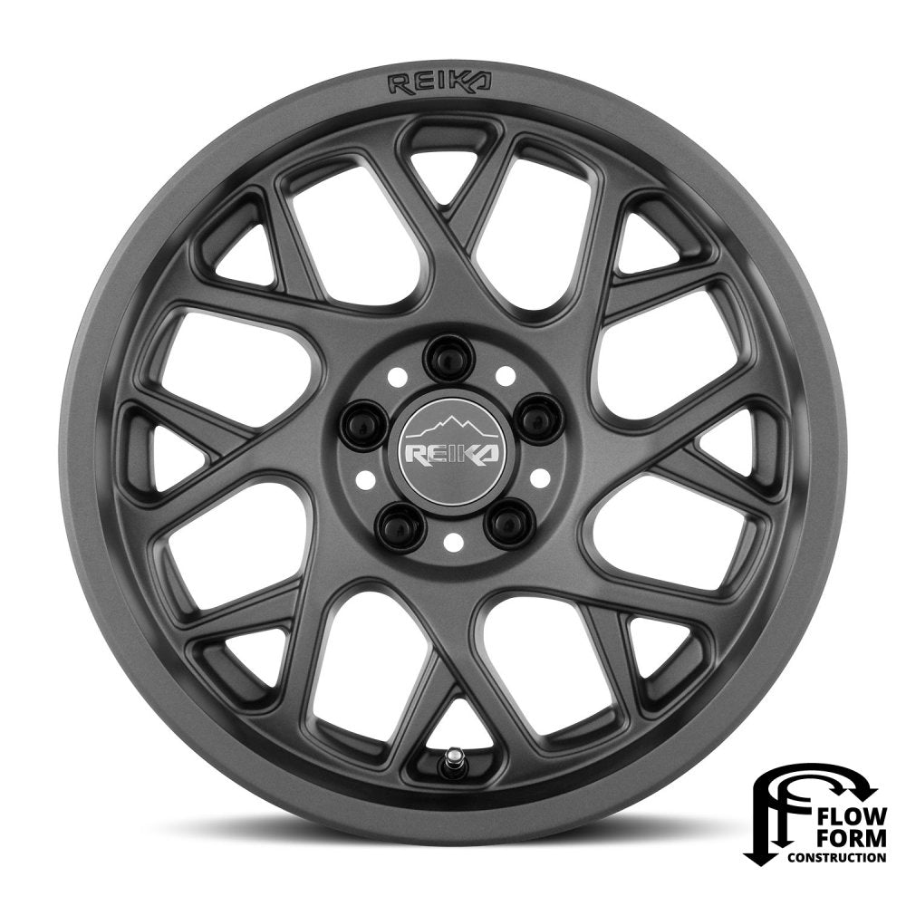 (Clearance - No Returns) 17x7 Reika R25 Detour Slate Gray 5x100 15mm
