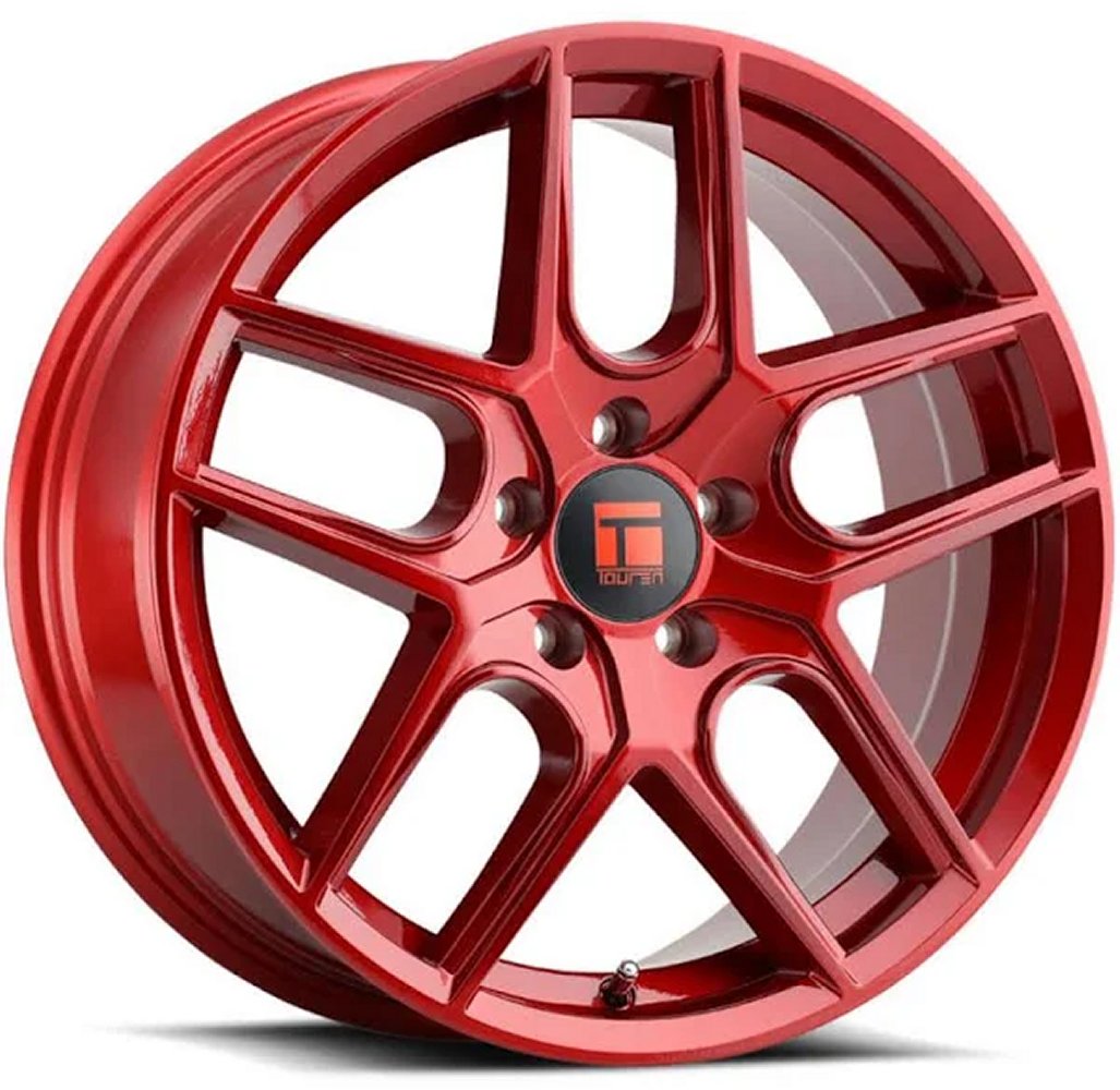 (Clearance - No Returns) 17x8 Touren TR79 Crimson Candy Red 5x4.5/114.3 35mm