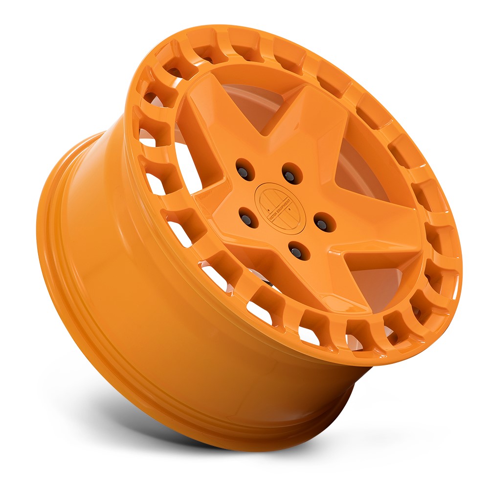 (Clearance - No Returns) 17x8 Victor Equipment Alpen Gloss Orange 5x130 10mm