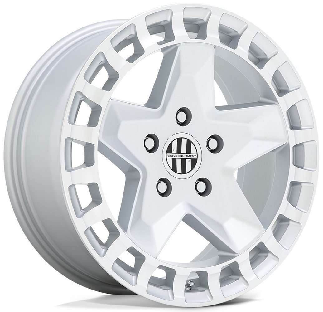 (Clearance - No Returns) 17x8 Victor Equipment Alpen Gloss White 5x130 10mm