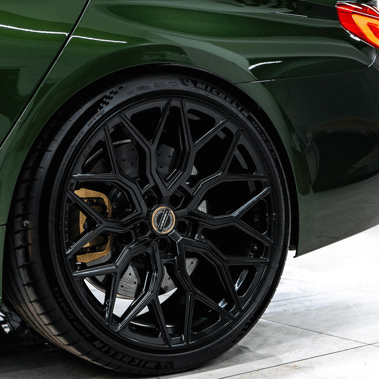 24x10 Vossen HF-2 Gloss Black (Hybrid Forged)  5x4.5/114.3 22mm