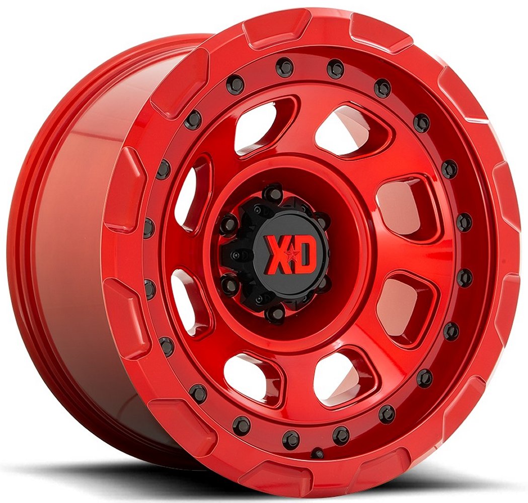 (Clearance - No Returns) 17x9 XD Series XD861 Storm Candy Red 6x5.5/139.7 -12mm