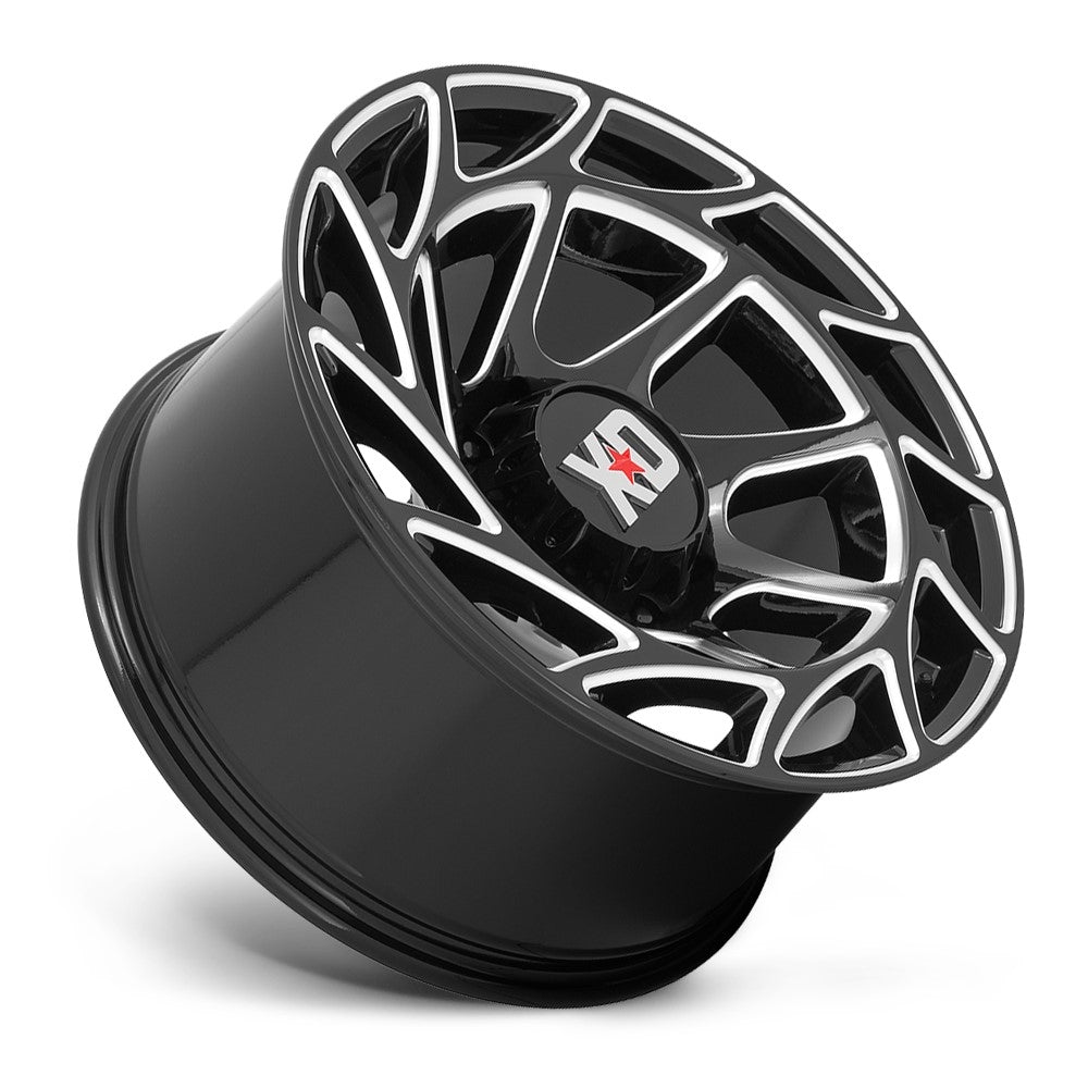 (Clearance - No Returns) 17x9 XD Series XD860 Onslaught Gloss Black Milled 6x5.5/139.7 -12mm
