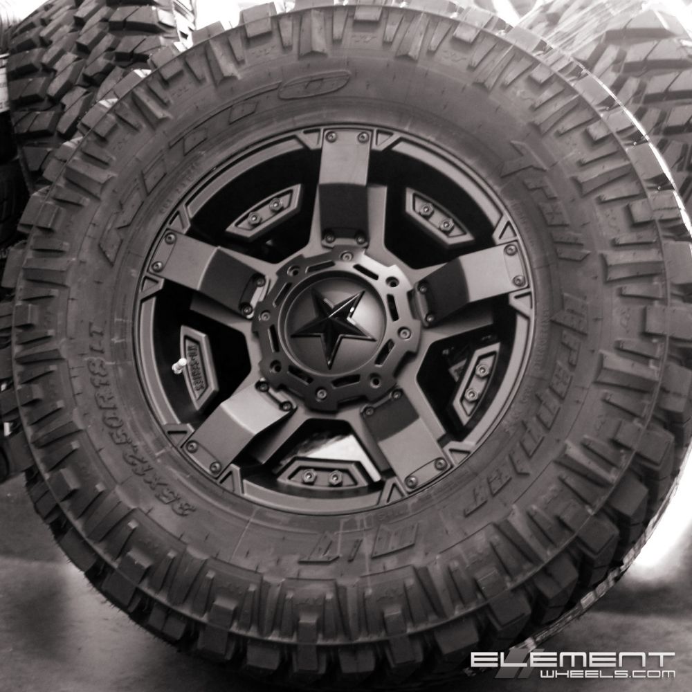 (Clearance - No Returns) 17x8 XD Series XD811 Rockstar II All Matte Black 5x5/127 5x135 10mm