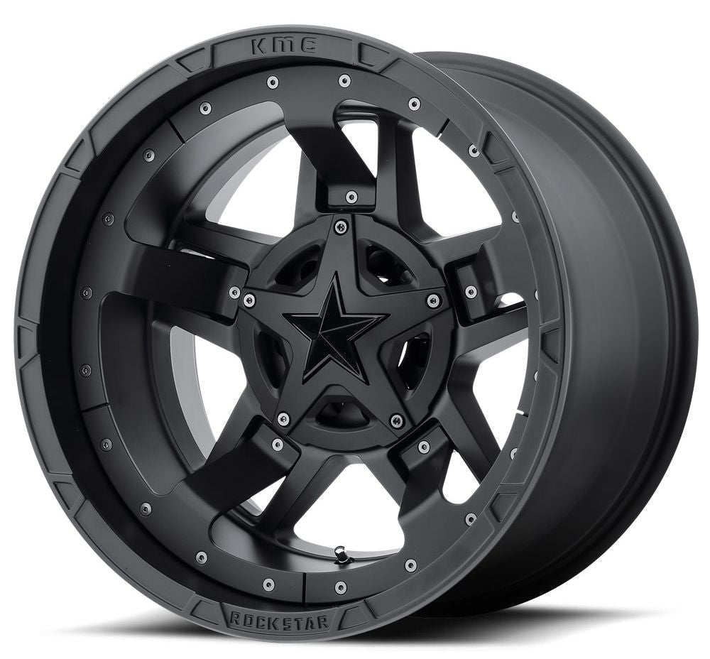 (Clearance - No Returns) 17x8 XD Series XD827 Rockstar III All Matte Black 5x5.5/139.7 5x150 20mm