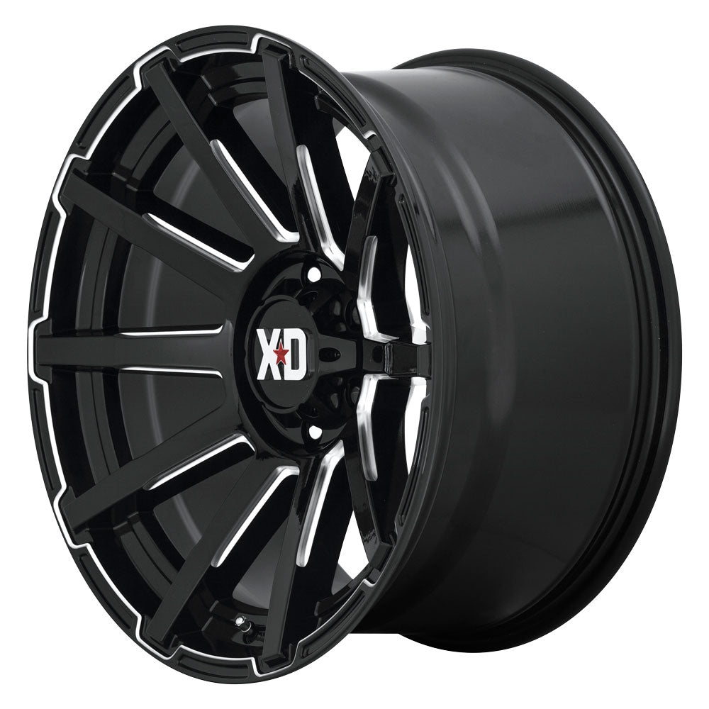 (Clearance - No Returns) 16x8 XD Series XD847 Outbreak Gloss Black Milled 5x4.5/114.3 10mm