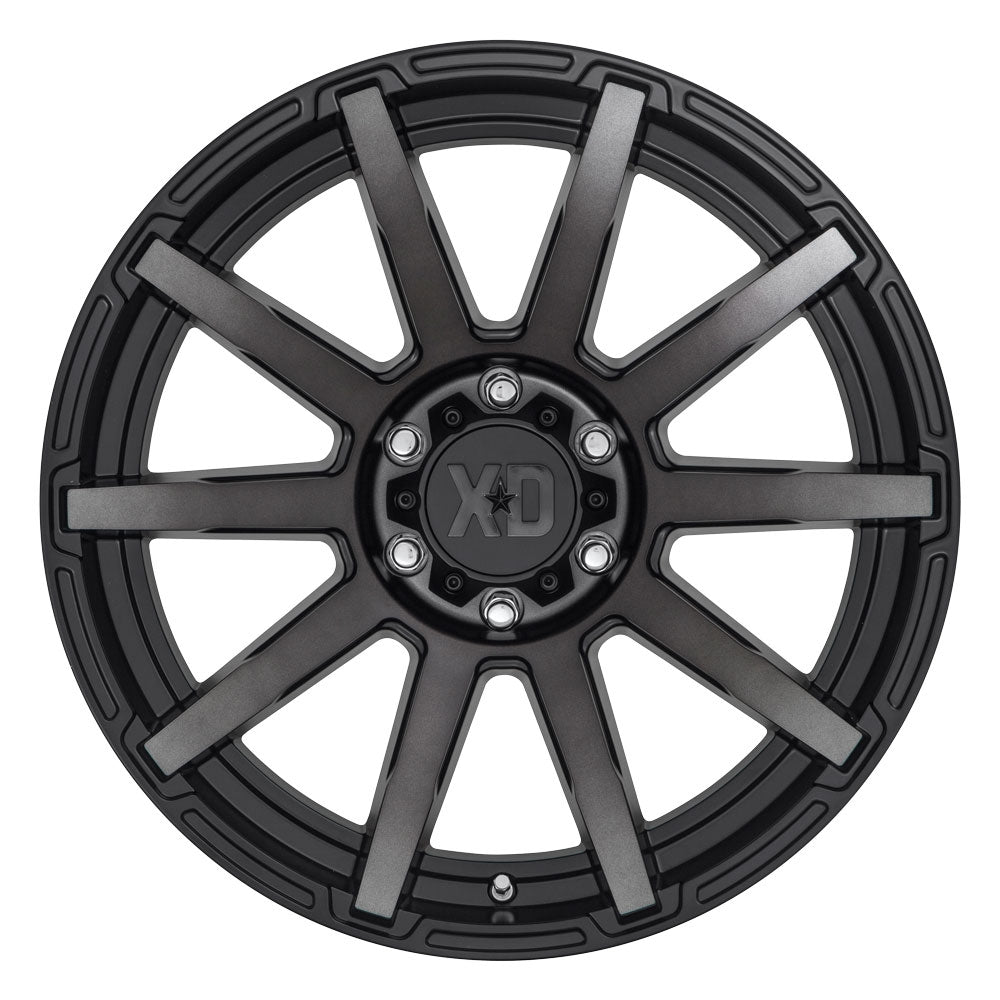 (Clearance - No Returns) 17x8 XD Series XD847 Outbreak Satin Black w/ Gray Tint 5x4.5/114.3 35mm