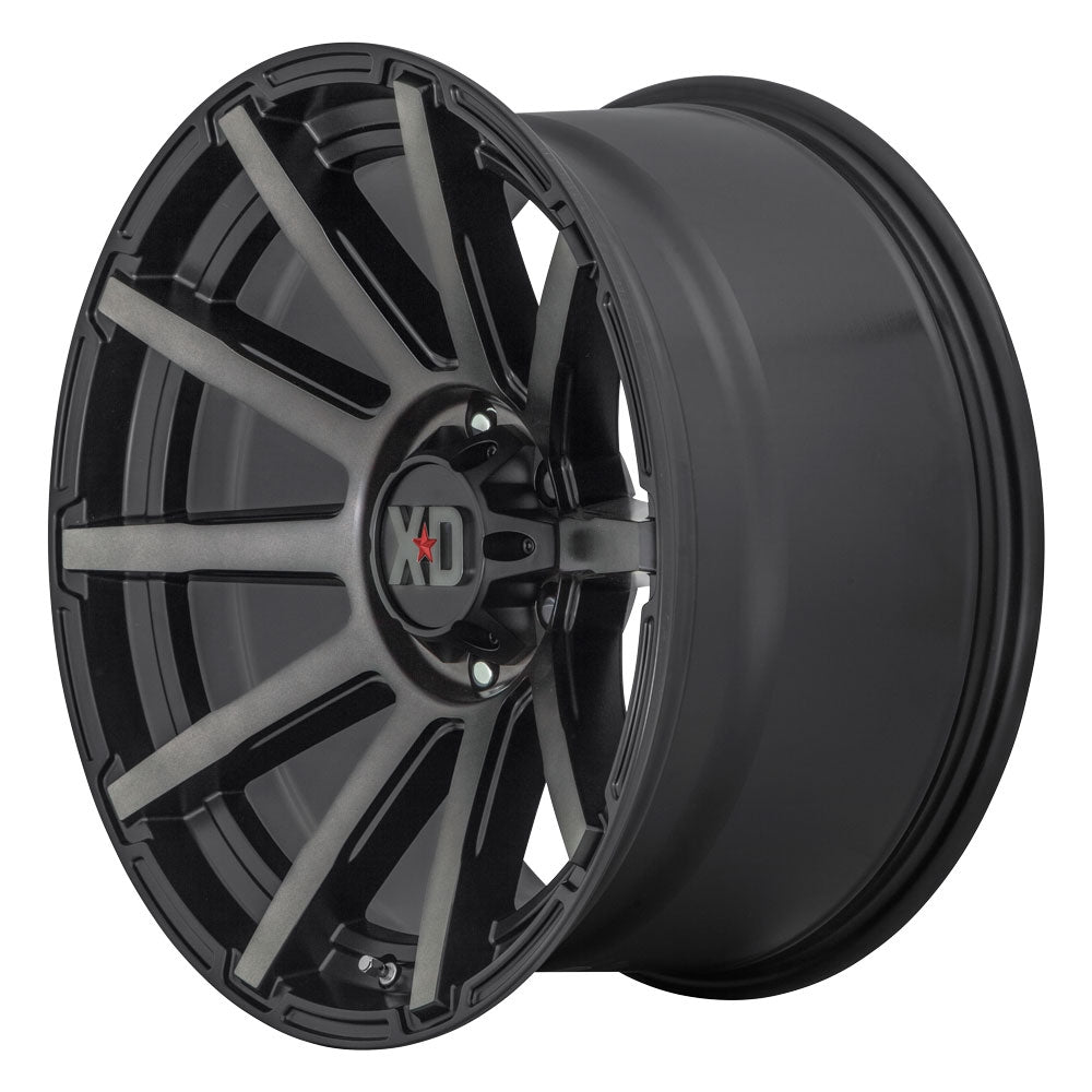 (Clearance - No Returns) 17x8 XD Series XD847 Outbreak Satin Black w/ Gray Tint 5x4.5/114.3 35mm