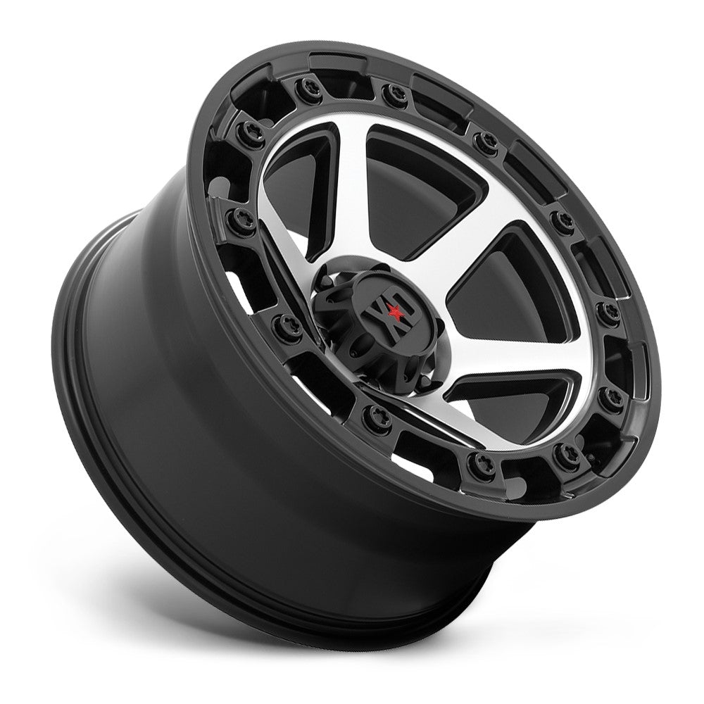 (Clearance - No Returns) 17x9 XD Series XD862 Raid Satin Black Machined 6x5.5/139.7 0mm